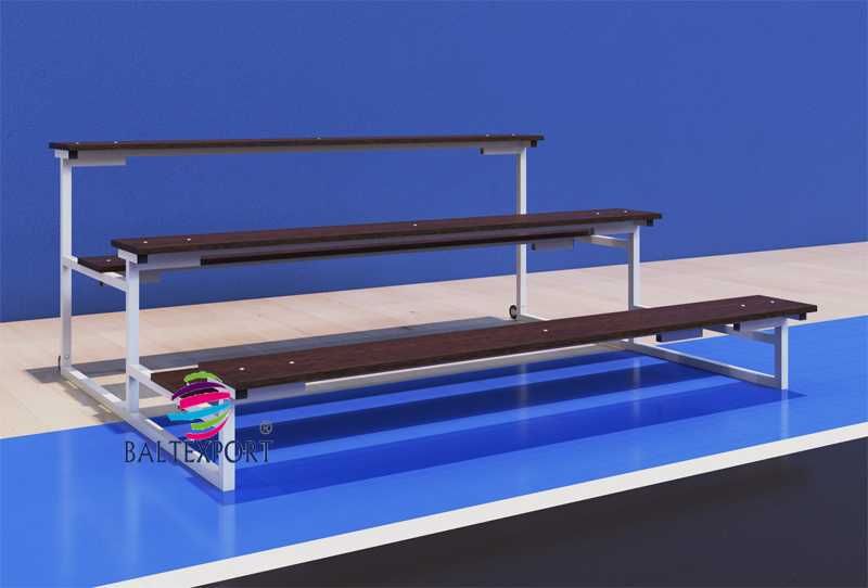 Banco Balneário Simples Duplo em ALUMÍNIO e Sapateira e Cabides NOVO