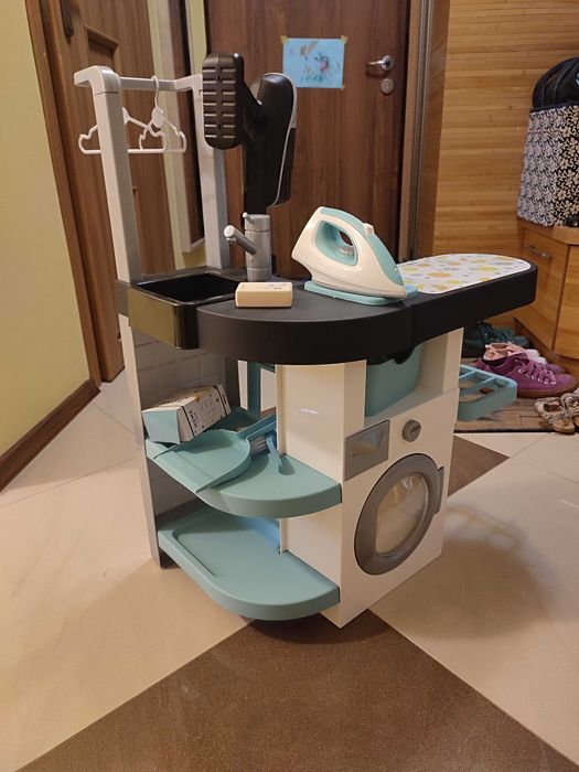 SMOBY zestaw interaktywny pralnia odkurzacz rowenta żelazko deska