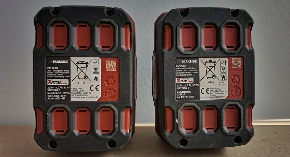 2x Bateria Akumulator Parkside PAP 20 B3 4 Ah