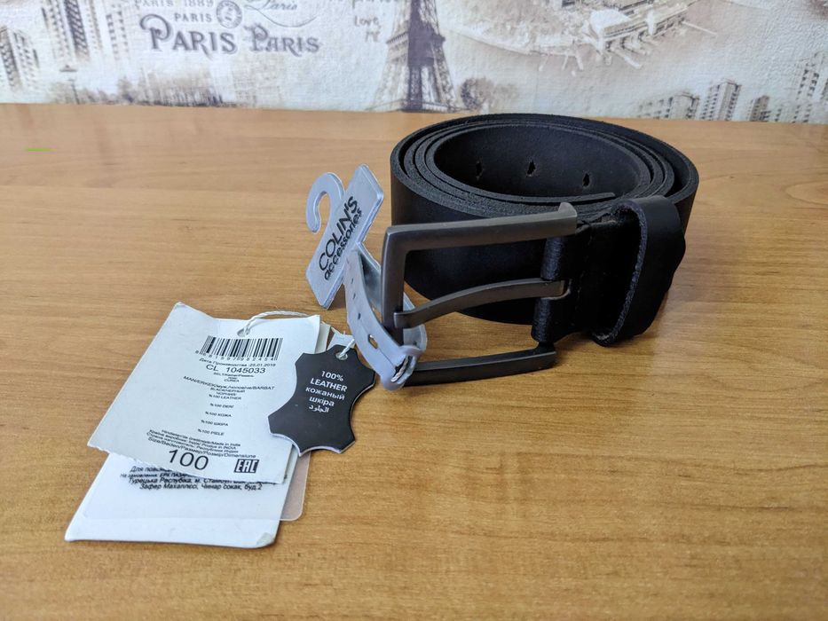 Кожаный мужской ремень Colin's 100см