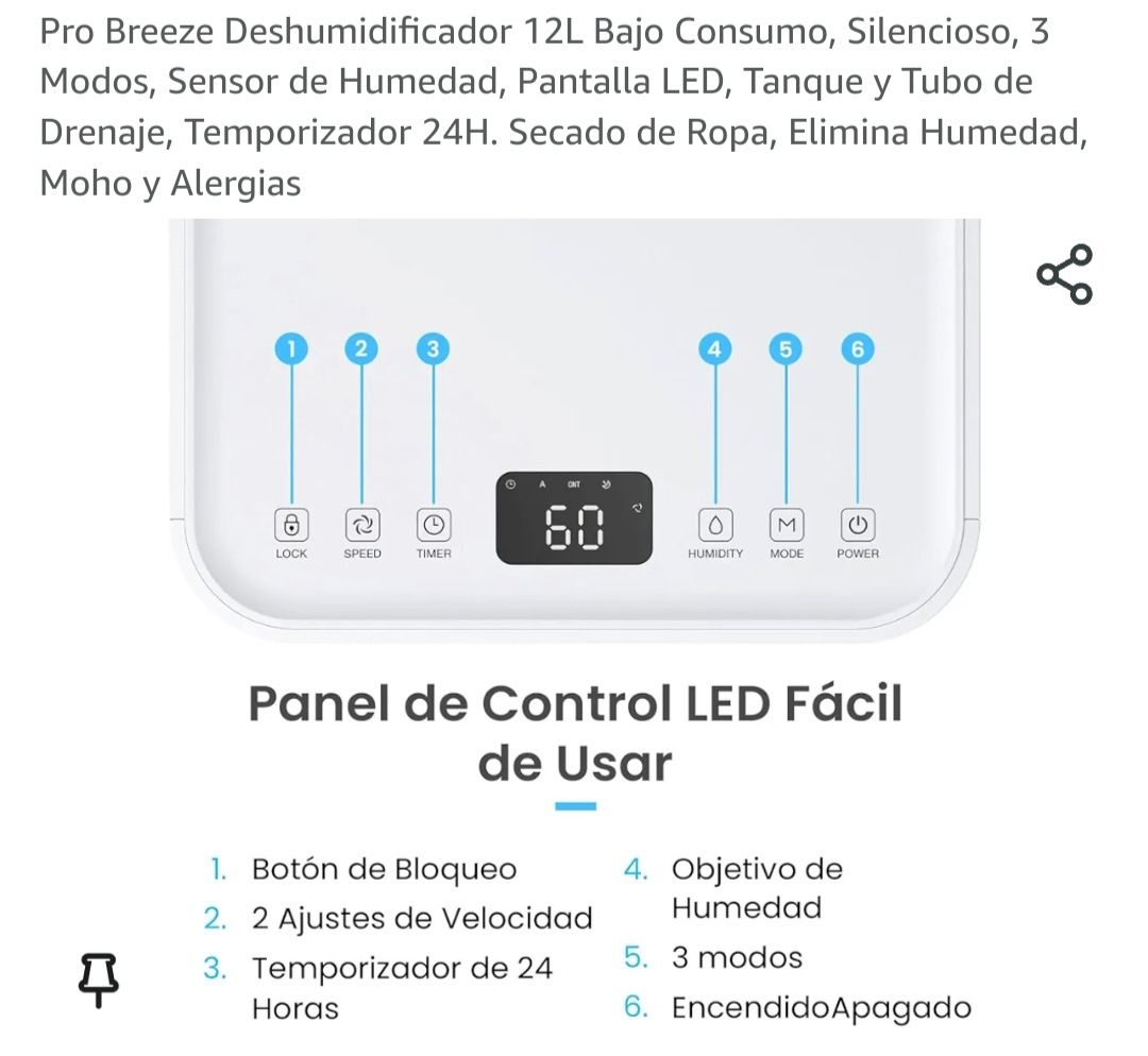 Desumidificador 12L