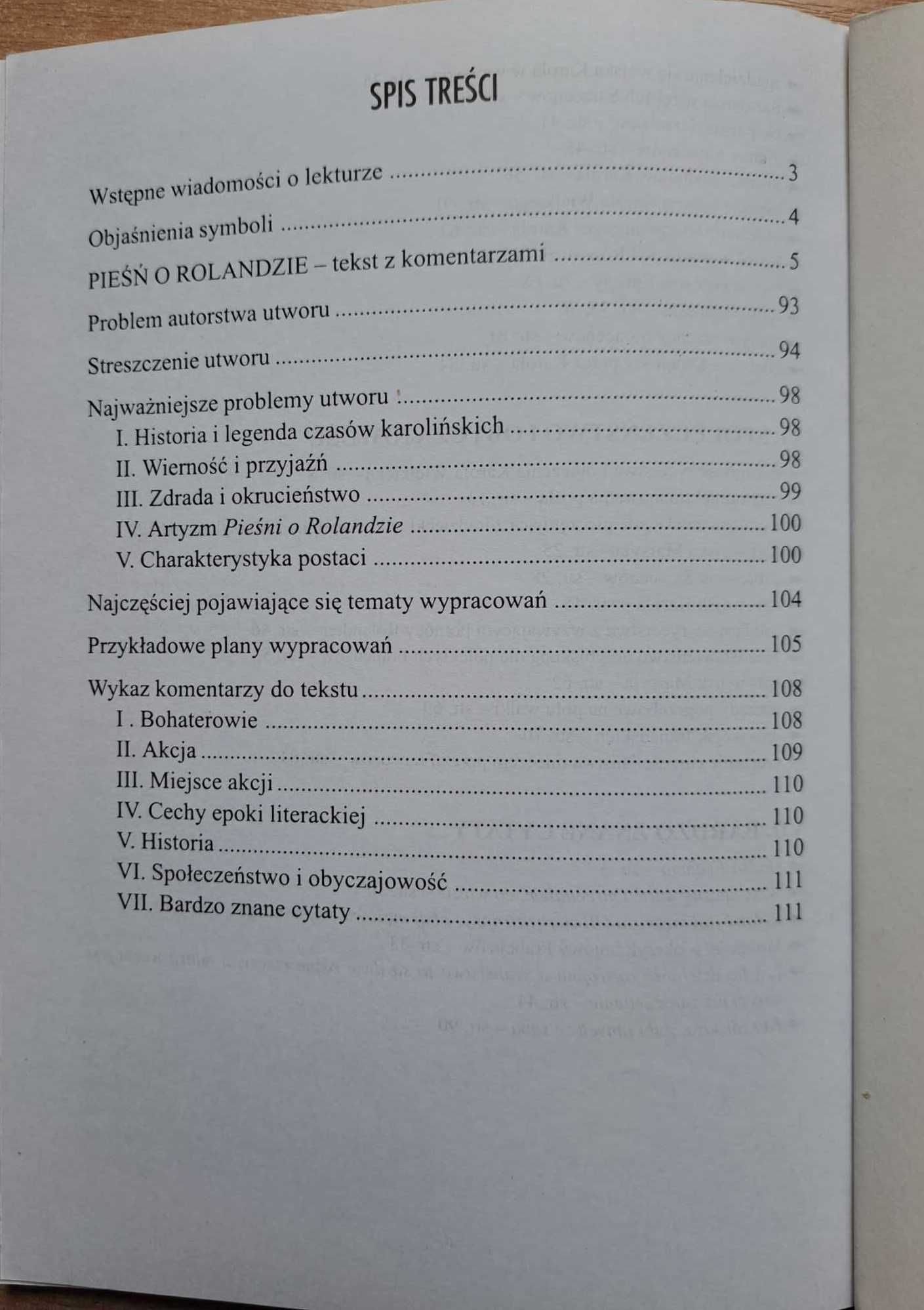 Pieśń o Rolandzie - lektura z opracowaniem.