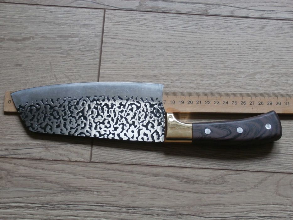 Ніж-сікач Santoku Сантоку для мяса,риби,овочів,зелені,нож-топорик 30см