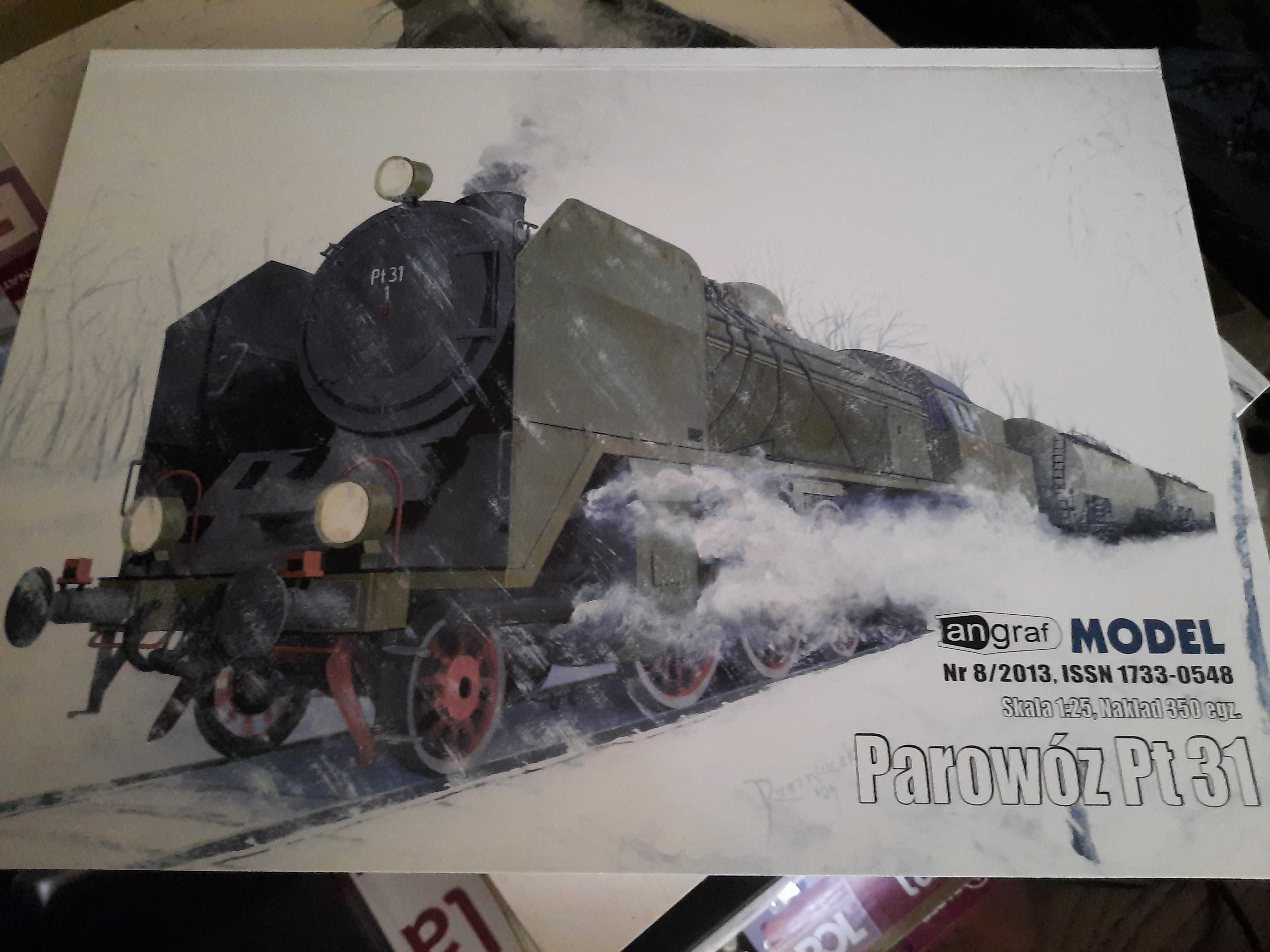 Model kartonowy - Angraf parowóz Pt 31 - druk matowy