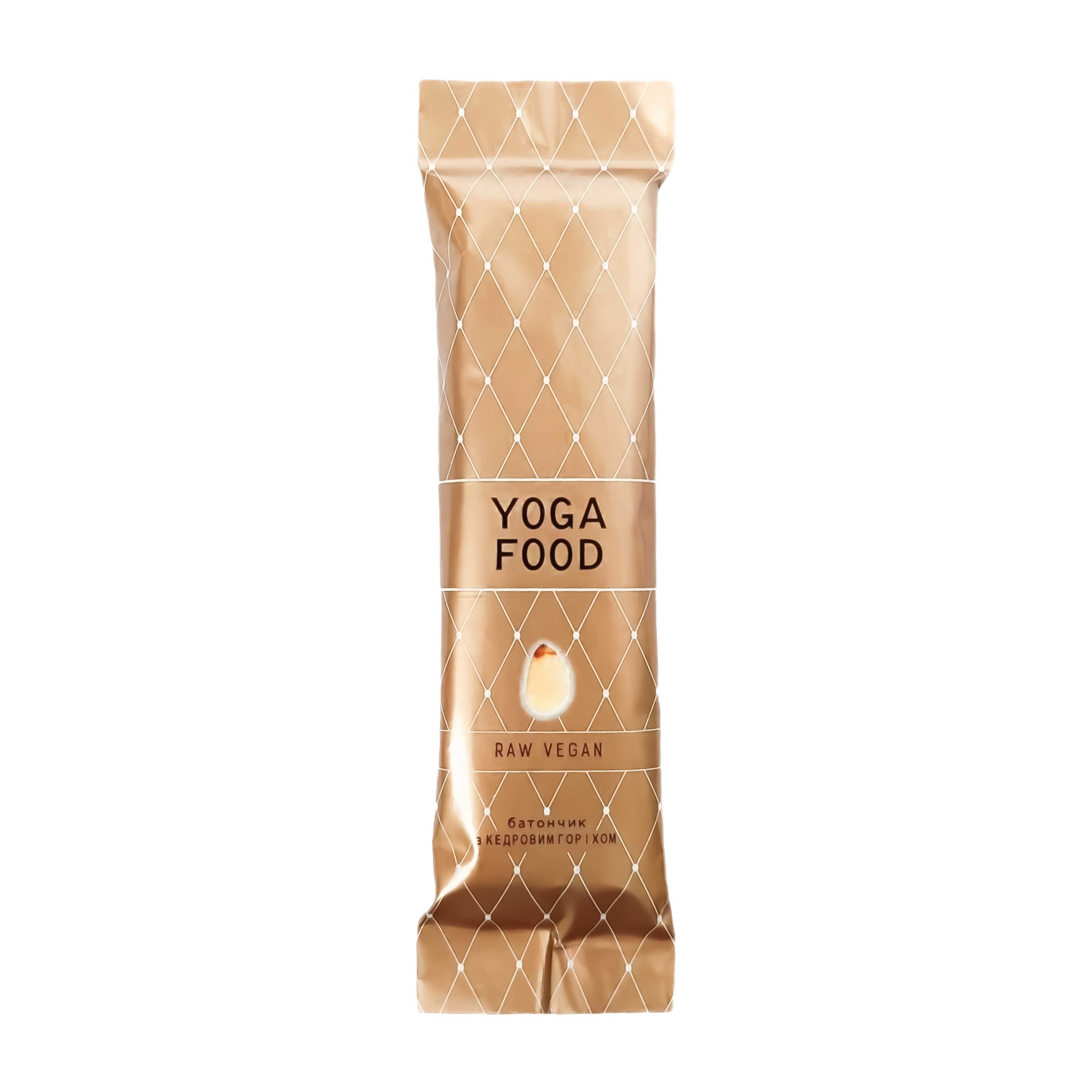 Упаковка батончиків SHUGAR GLUTEN FREE YOGAFOOD Кедровий 40г х 20шт