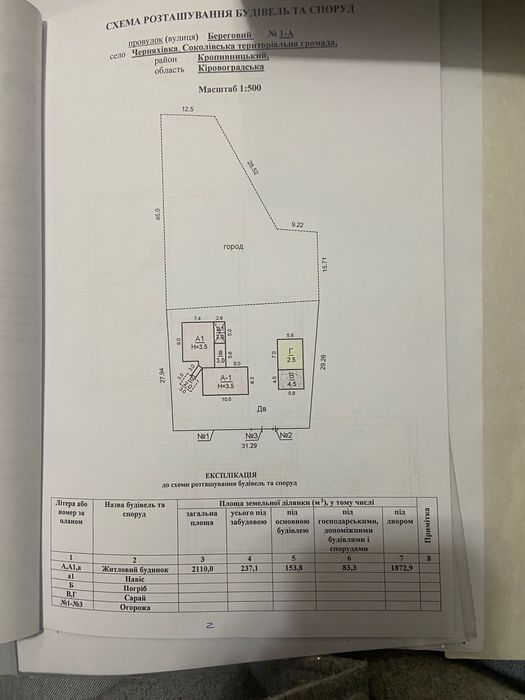 Продам ділянку 20 соток з коробкою