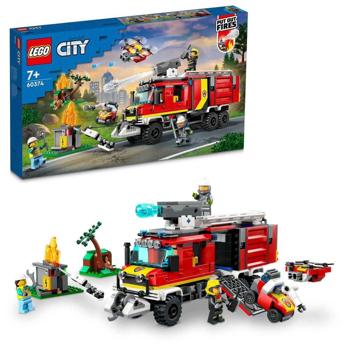 LEGO CITY 60374 TERENOWY POJAZD straży pożarnej klocki