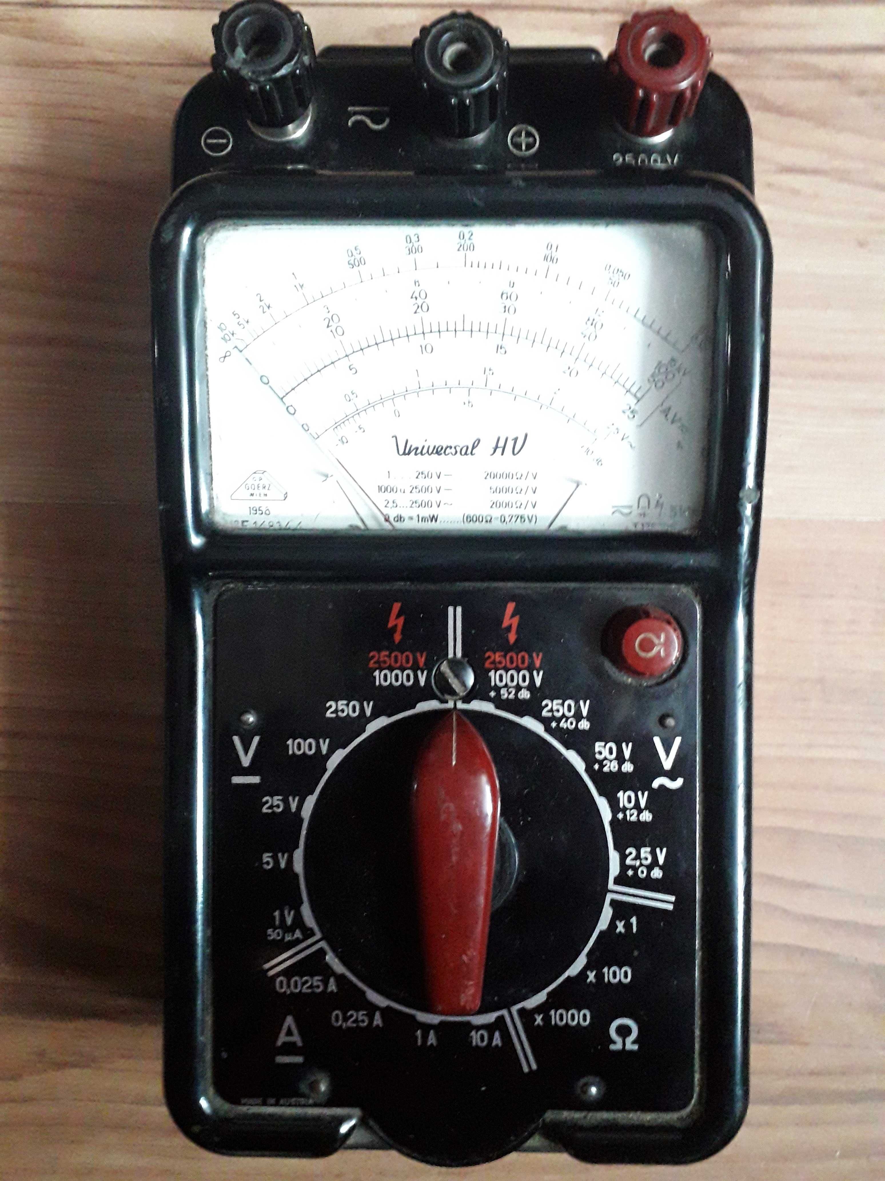 Miernik Universal HV C.P. Goerz Wien X