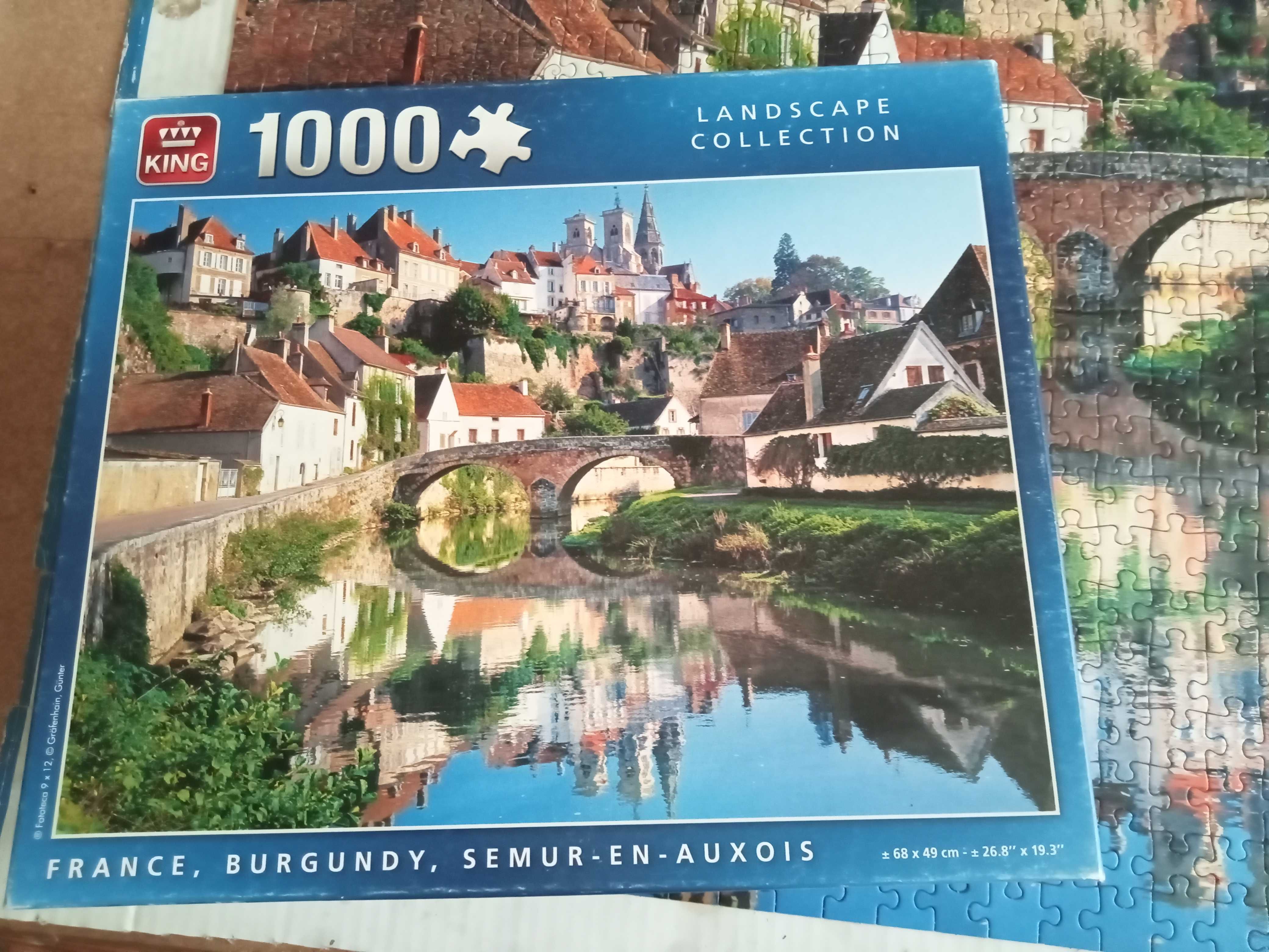 puzzle1000-Francja Burgundia,,  1 brak