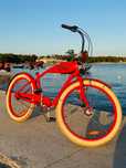 Rower Cruiser Miejski Stylowy Czerwony Electra Indy