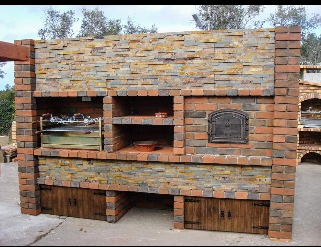 Churrasqueiras rusticas e linha moderna