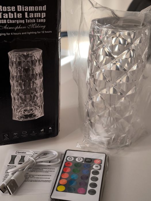 Kryształowa lampa LED dotykowa