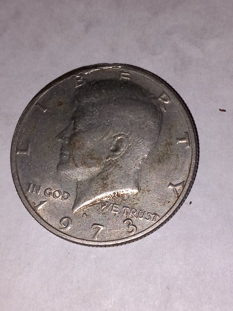 Moeda half dollar 1973