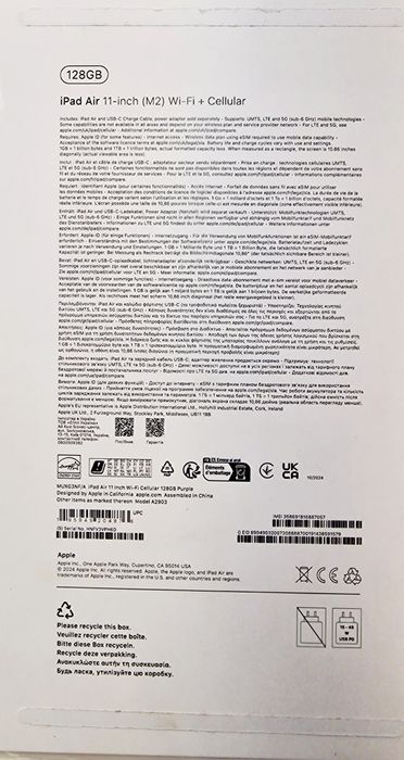 Nowy iPad Air 11 cali M2 czytnik karty sim