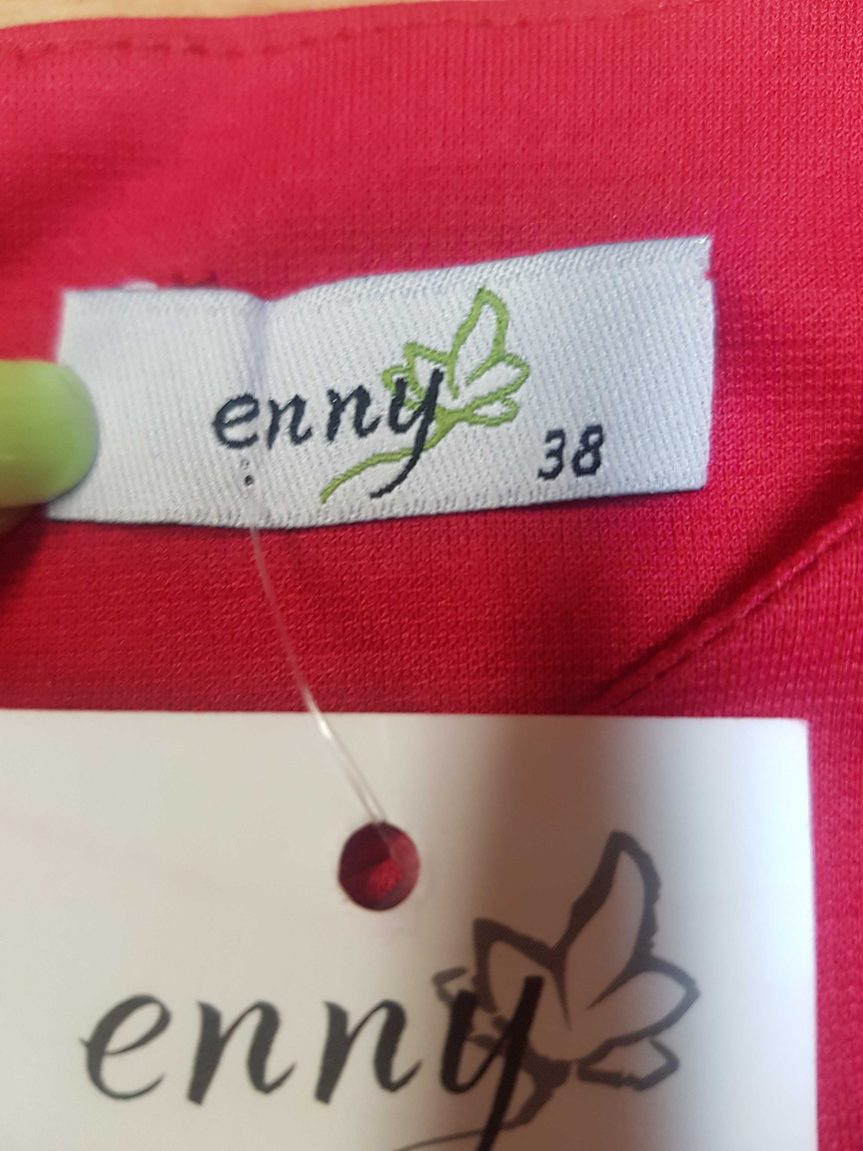 Sukienka ołówkowa klasyka Enny malinowa czerwień rozmiar 38