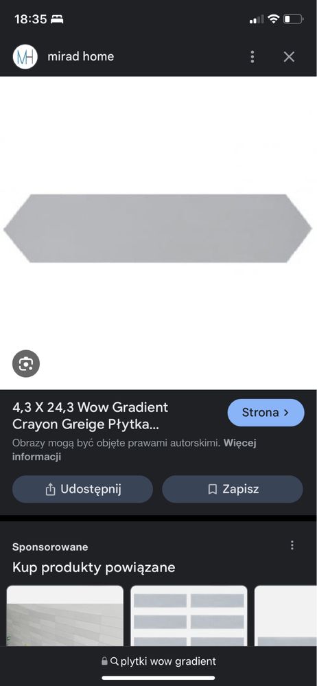 Płytki ścienne Wow Gradient Crayon Greige