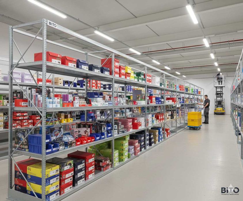 Regał magazynowy BITO 250 cm 60 cm głęboki 290 zł netto