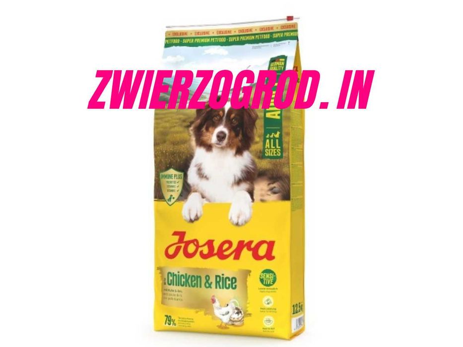 Josera Chicken & Rice (geflugel menu) 12,5 kg.    ** zwierzogrod.in **