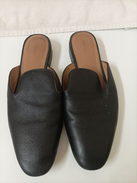 Взуття жіноче чорне шкіра мюлі шльопанці 12 STOREEZ розмір 37