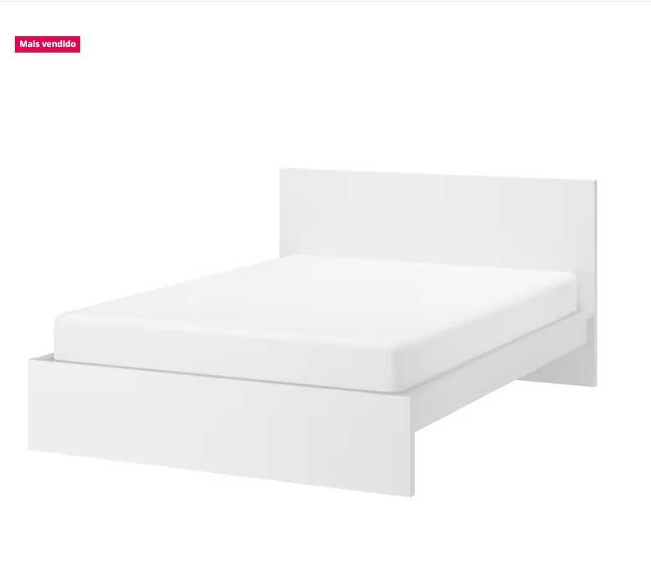 Cama Ikea Malm 200x160 sem cabeceira