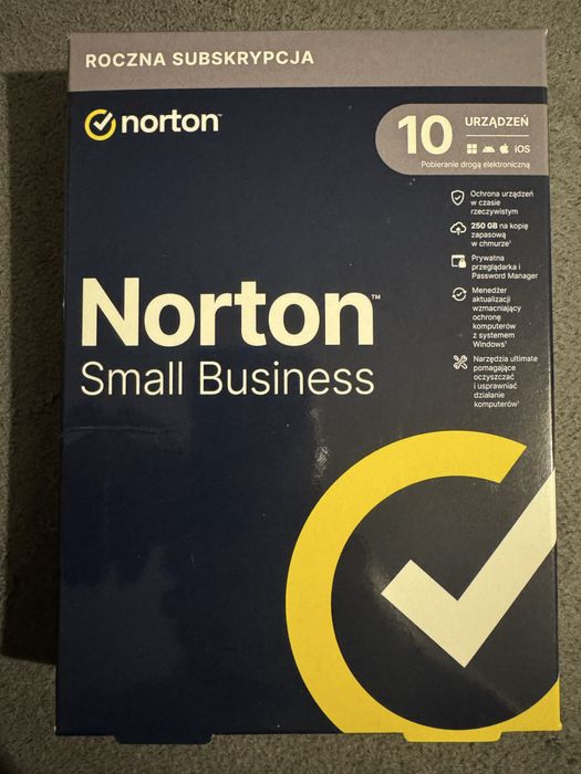 Antywirus Norton Small Business 10 urządzeń  250gb chmura 1rok