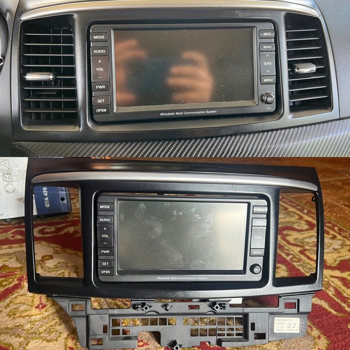Продам магнитолу на Mitsubishi Lancer X