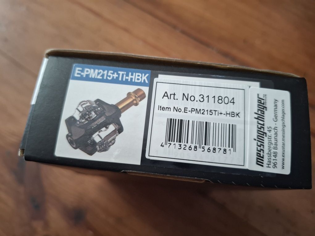 EXUSTAR MTB E-PM-215Ti.  Pedały mtb, spd.    nowe
