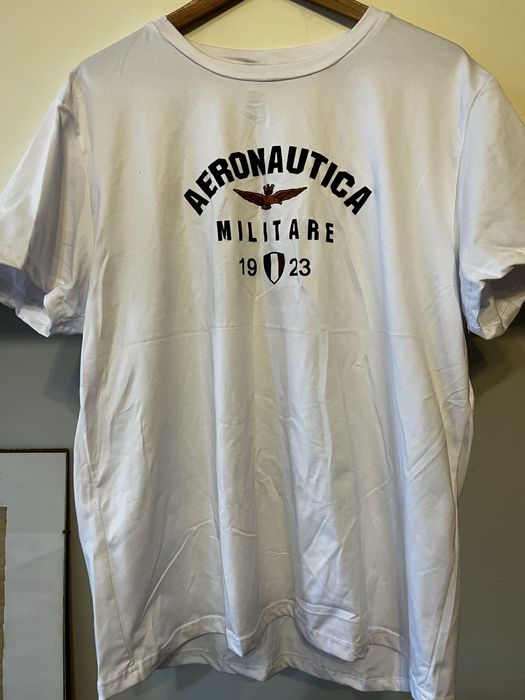 Tshirt Aeronautica Militare z dodatkiem elastyny Super Nowa Okazja L