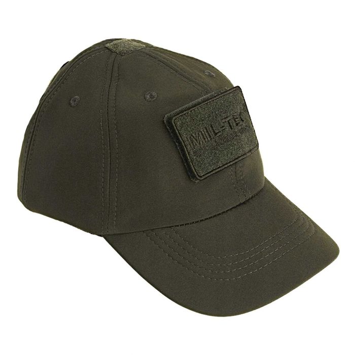 Бейсболка тепла MIL-TEC SoftShell Baseball Olive (на флісі)