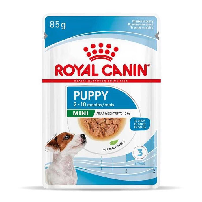 Karma Royal Canin X-SMALL PUPPY  Sucha 1,5kg + Mokra 21x 85g - NOWA