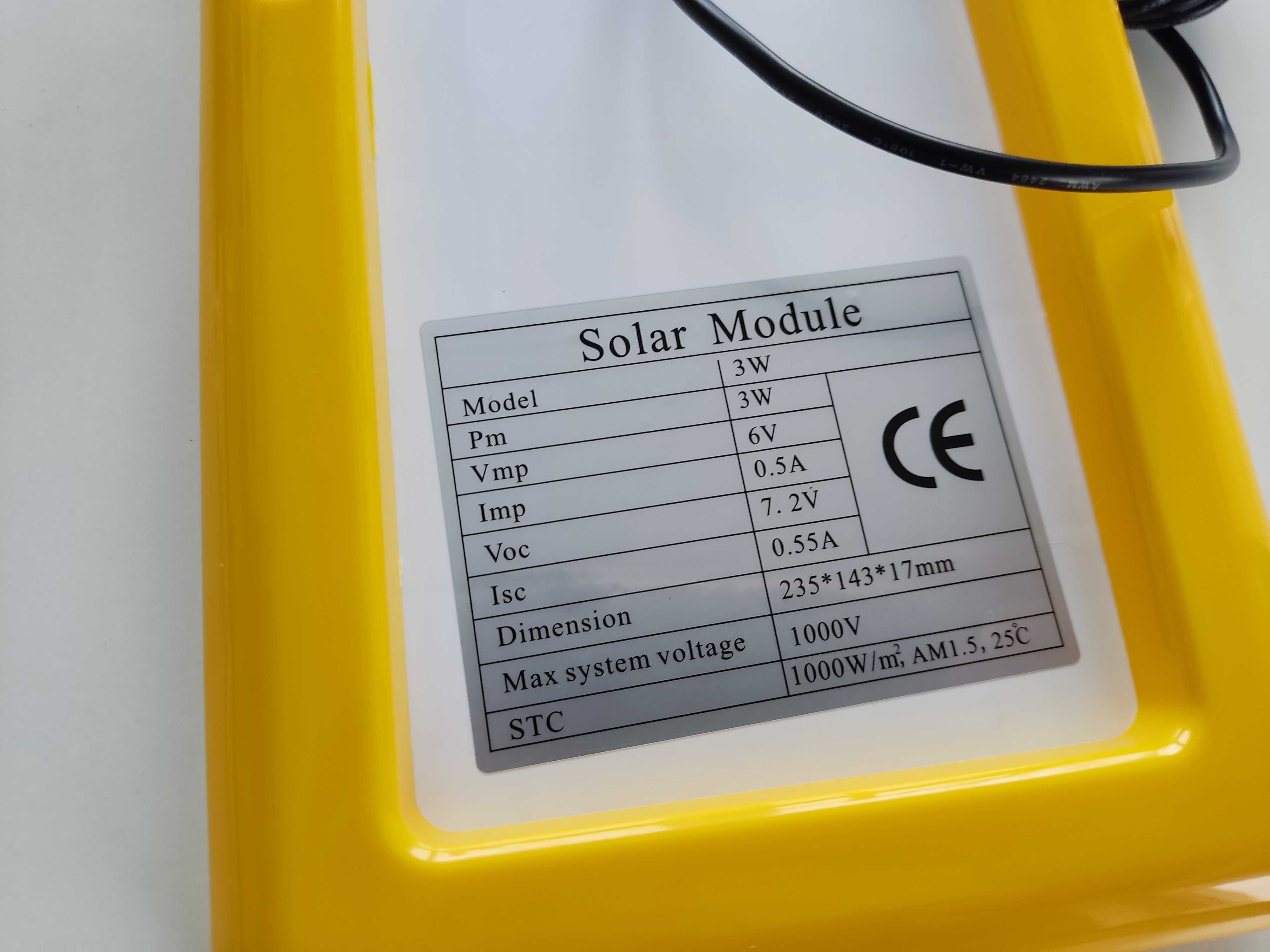 Zestaw Solarny PowerBank Latarka Zarówka Akumulator Li ION USB Led
