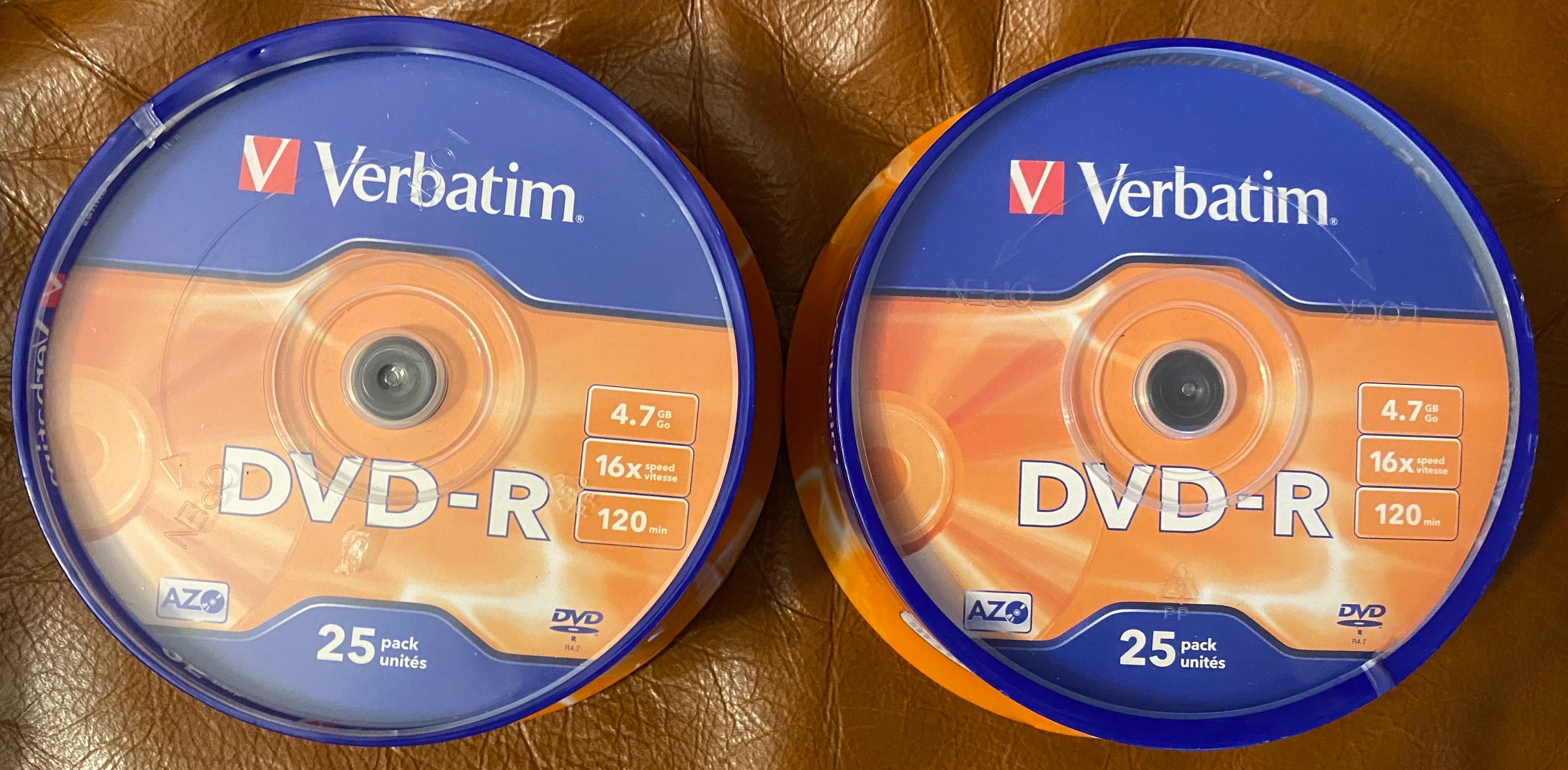 DVD-R Verbatim - caixas de 25 unid. (nova)