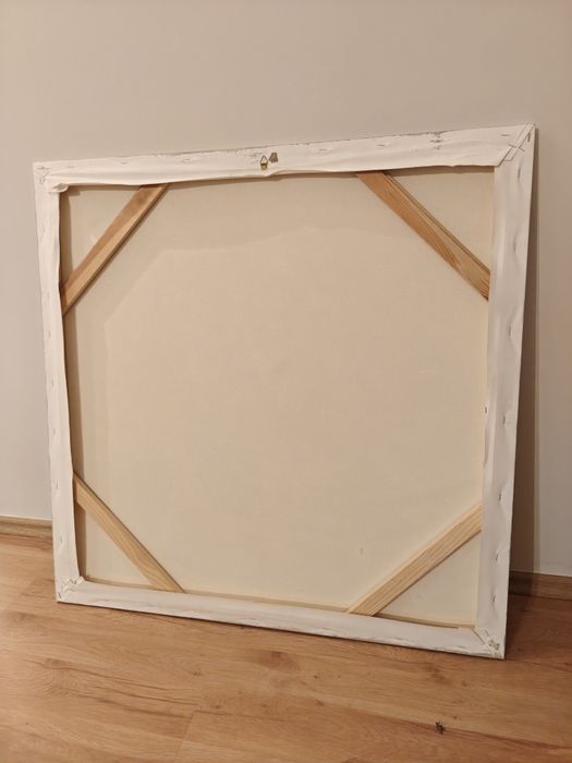 Obraz ręcznie malowany na płótnie "Marmurowa fala" 90x90