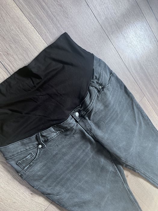 Spodnie jeansy ciążowe szare H&M Mama XL
