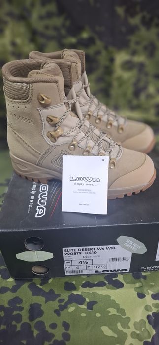 Piaskowe buty wojskowe Lowa Elite Desert r 37, 5