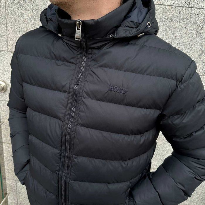 Зимова синя чоловіча куртка Hugo Boss