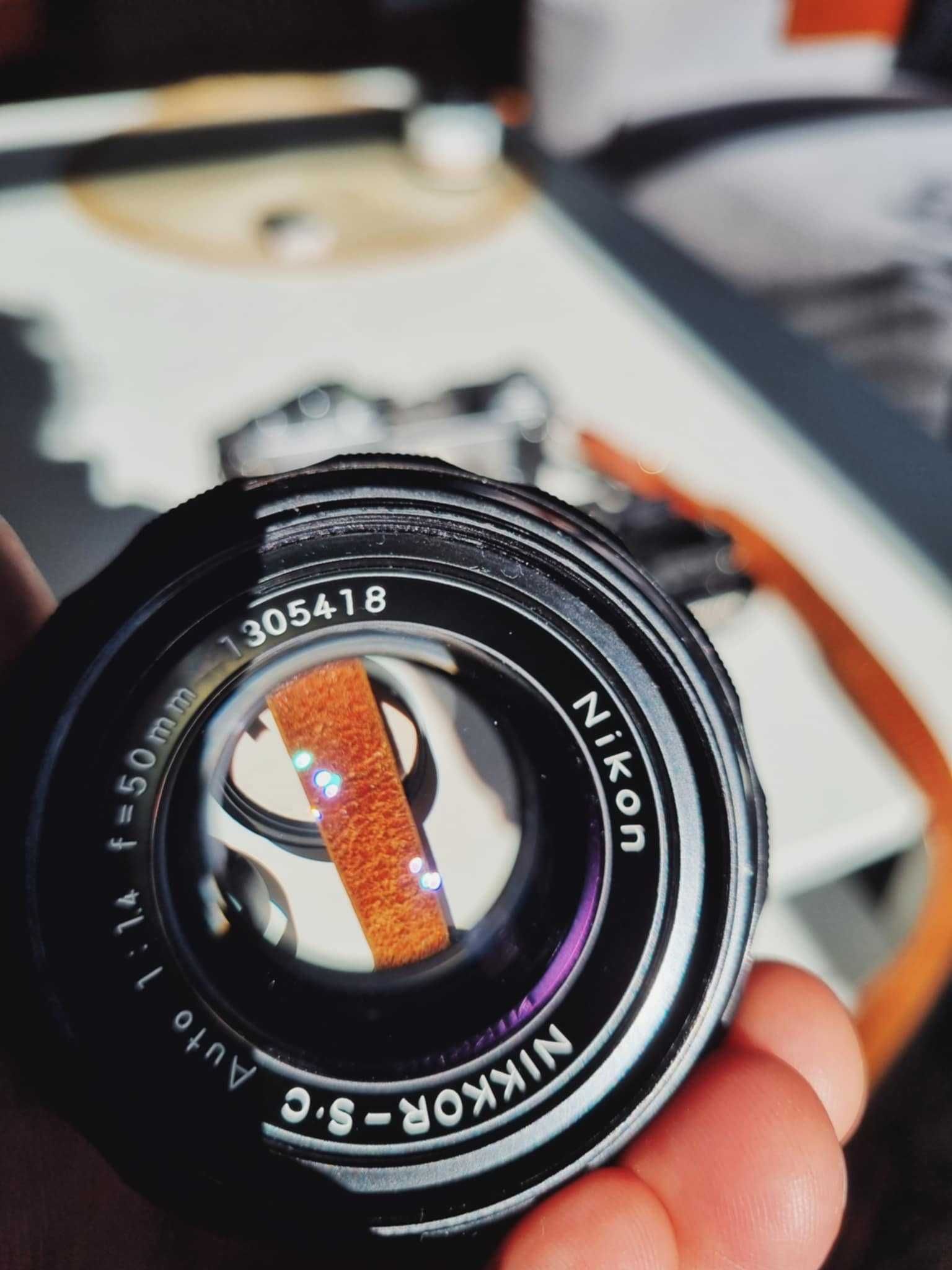 Nikon F2 + Nikkor 1:1,4 50mm - ŚWIETNY STAN