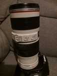 Canon 70-200mm f4 IS ( Como Nova ) Serie L tenho Canon 7d e tmb lentes