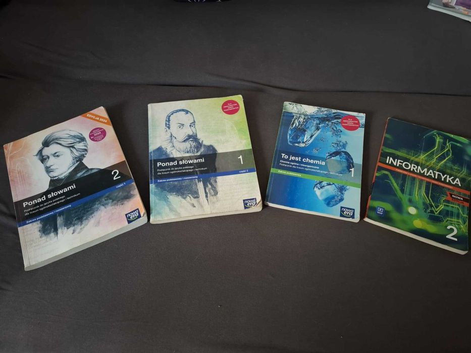 Podręczniki i ćwiczenia do liceum i technikum 1,2,3 klasa czytaj opis.