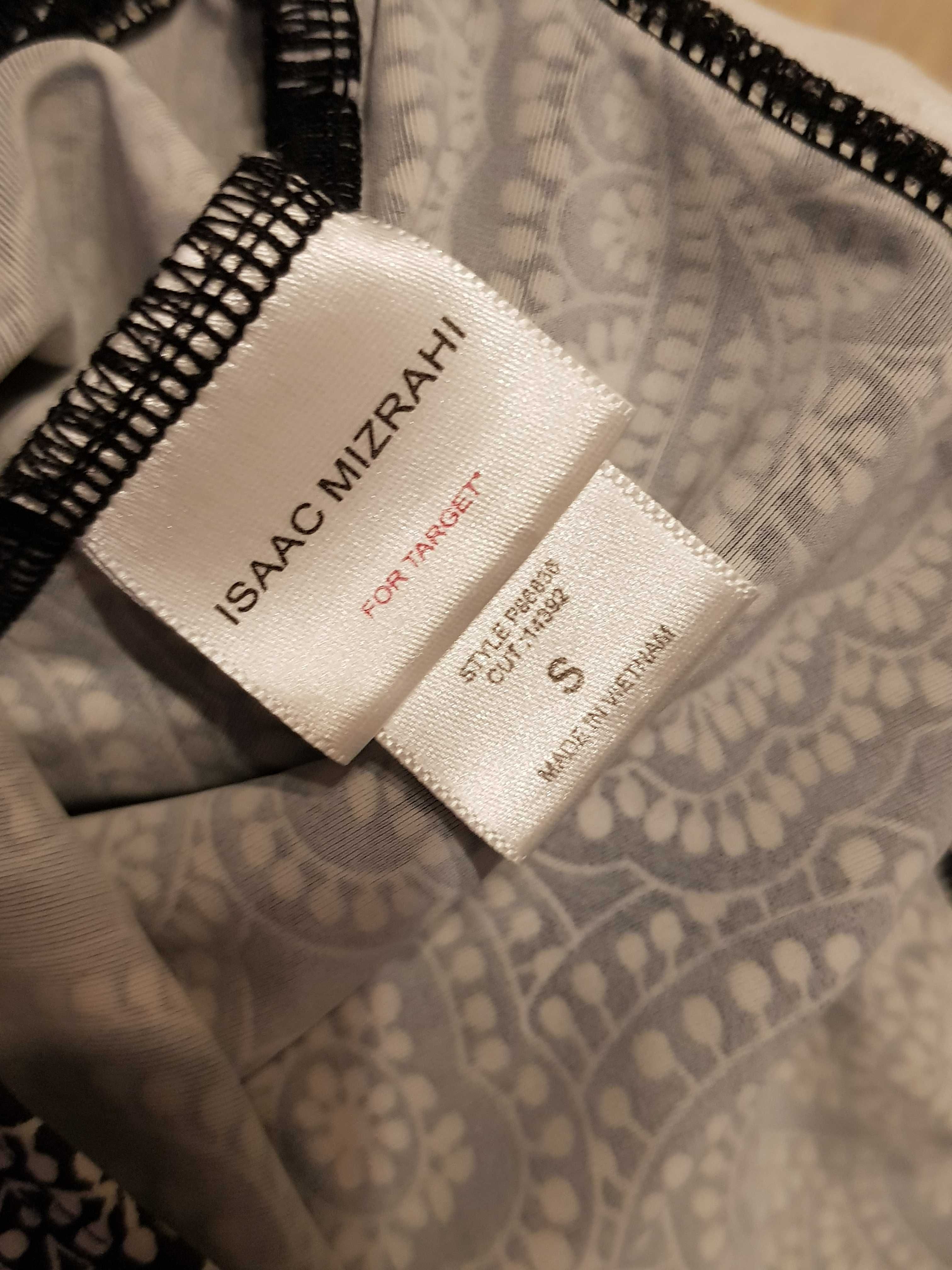 Strój kąpielowy Isaac Mizrahi tankini czarny biały M/L/38/40