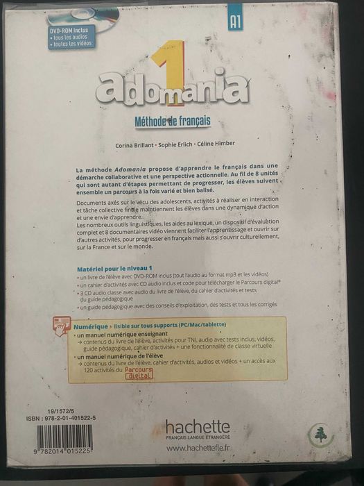 Francês - Adomania 1 (A1) (Manual) - 5.º Ano