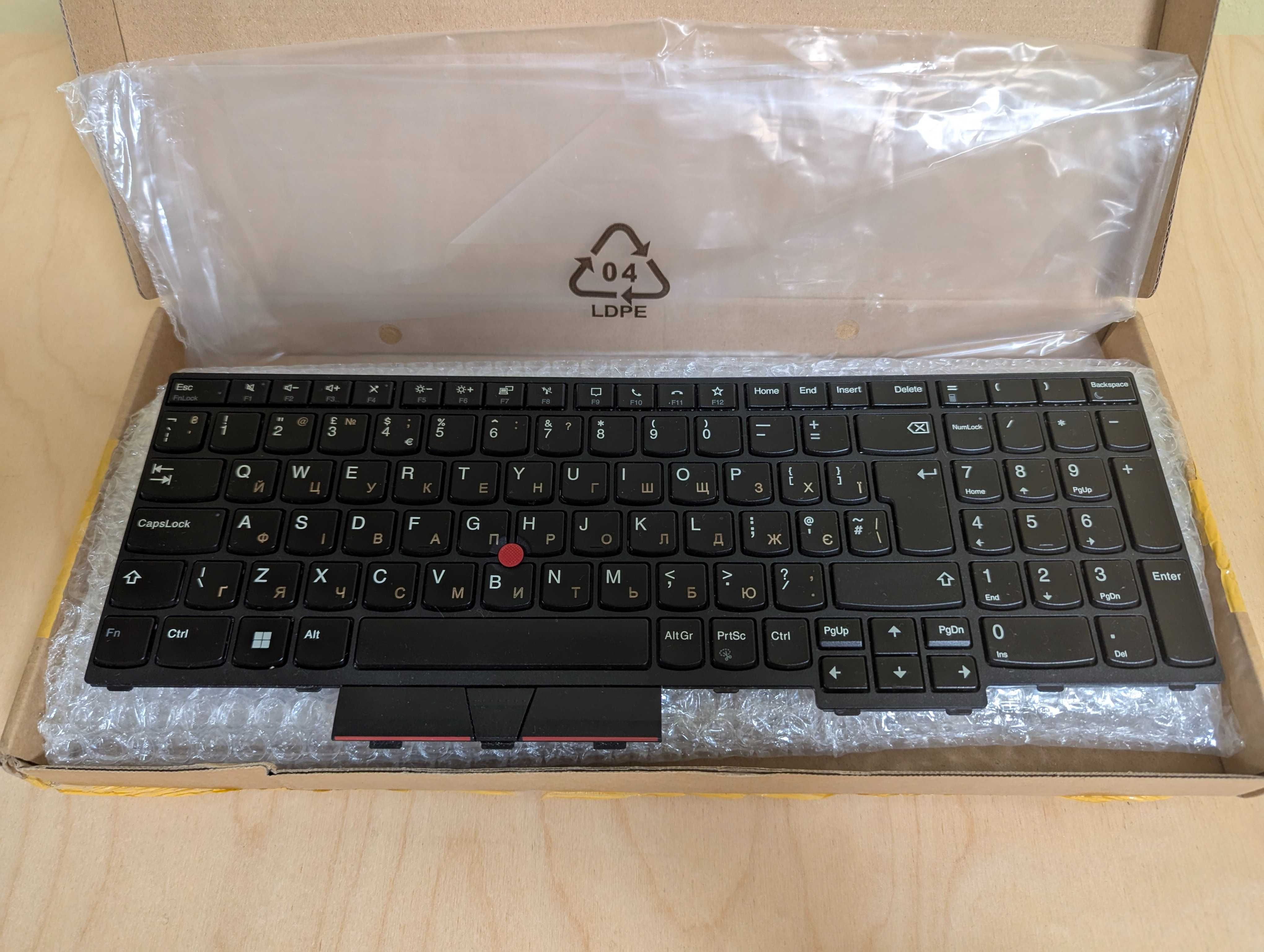 Клавіатура для ThinkPad L15 Gen 2 (FRU № 5N20W68133)