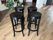 Taborety wysokie, barowe - hoker- firmy PAGED - nowe - 2 sztuki