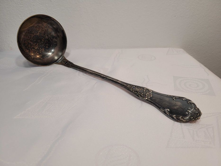 Stara przedwojenna chochla do zupy Fraget Warszawa