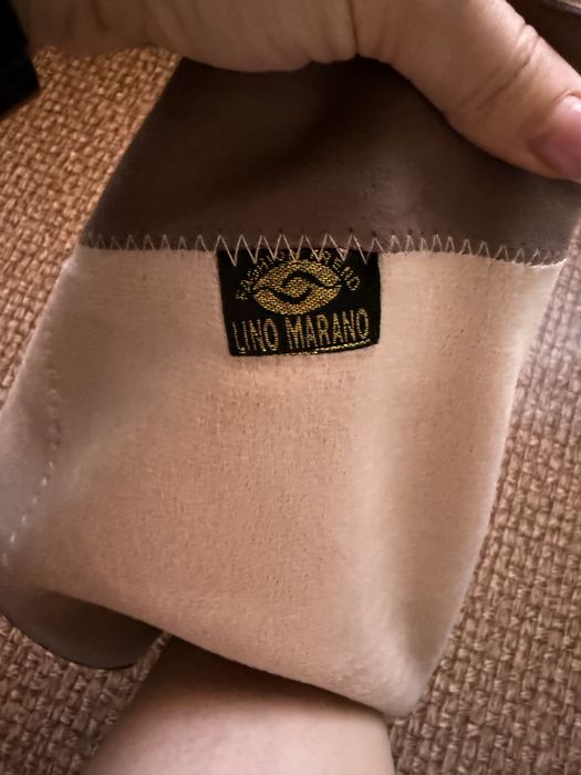 Ботфорди на каблуку бренду lino marano (осінь)