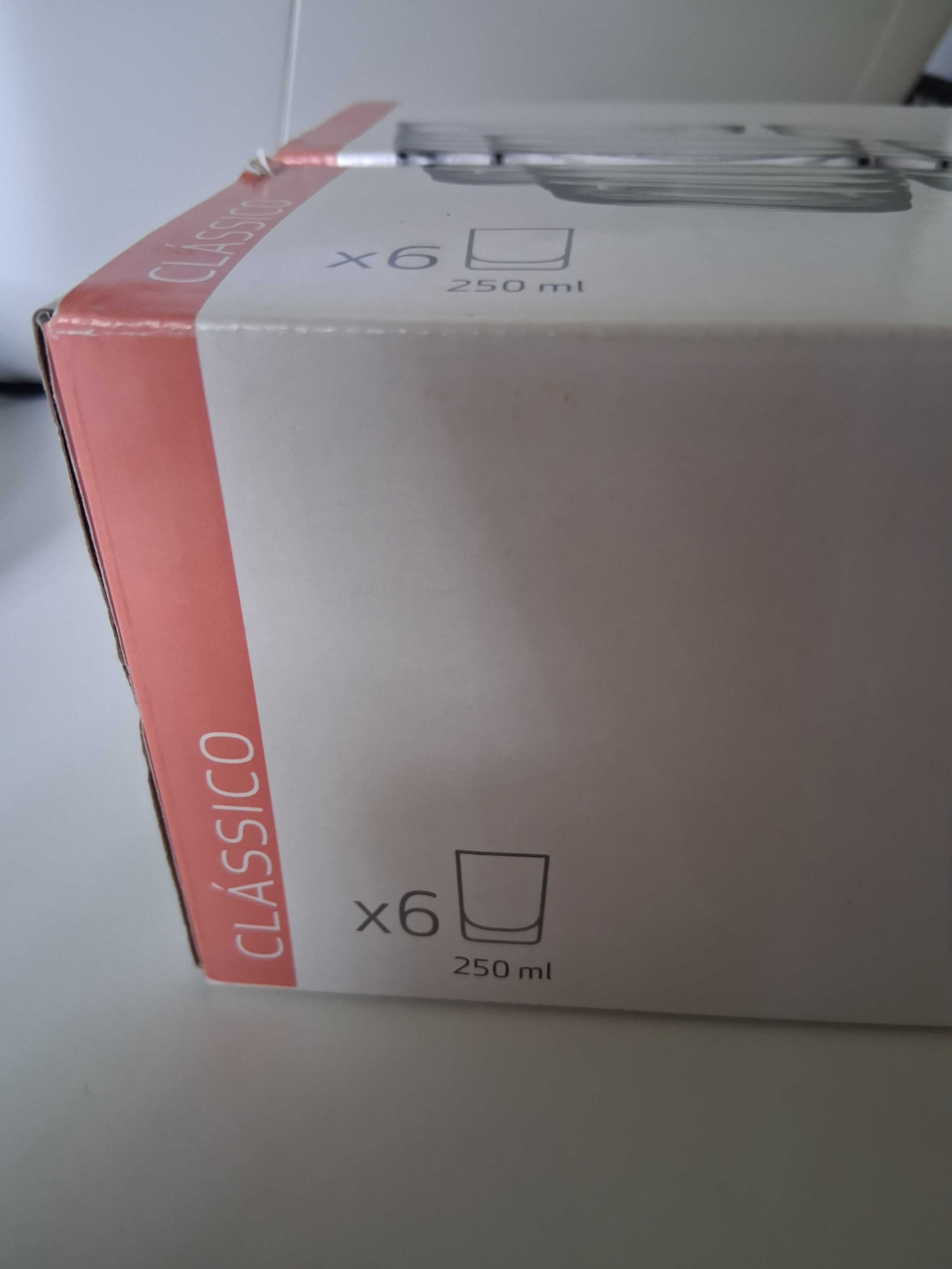 6 copos Kasa, Modelo Ondas, 250ml (Portes incluídos)