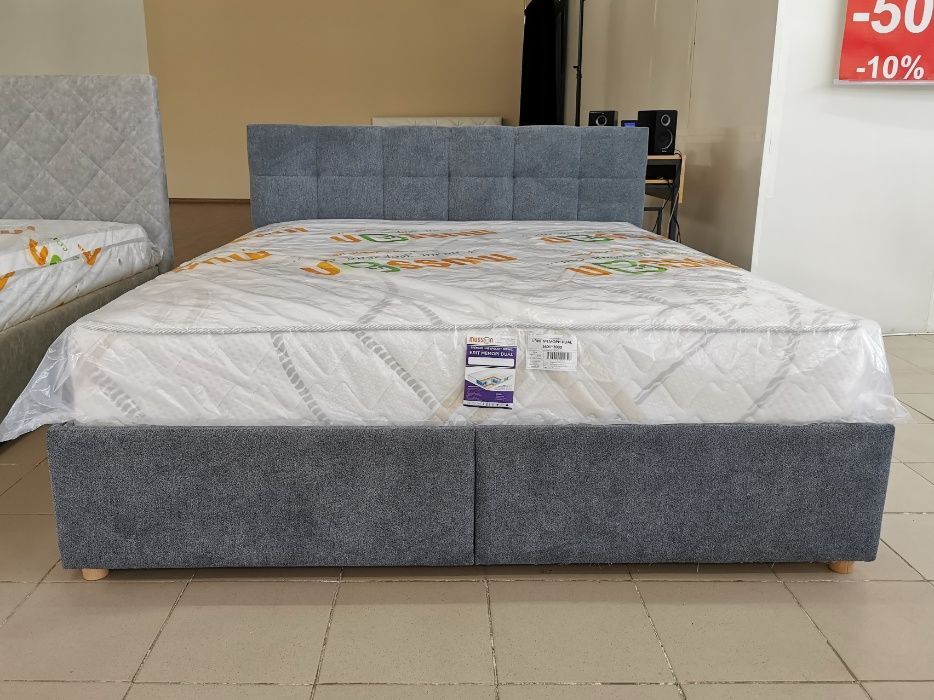 Мягкая Кровать Letto L 160Х200 с нишей для белья. Двуспальная кровать.
