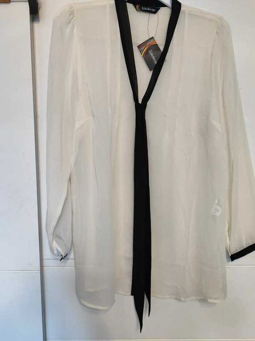 Kaleidoscope śliczna  elegancka bluzka koszula krawat wiązana 40