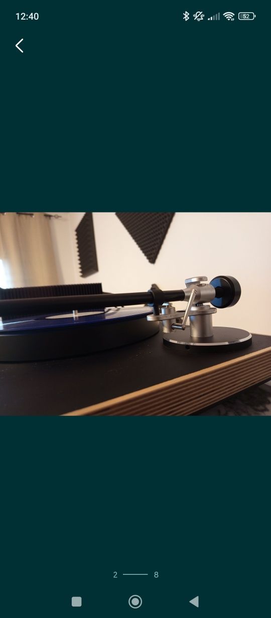 Giradiscos Clearaudio Concept como novo com tampa em acrílico