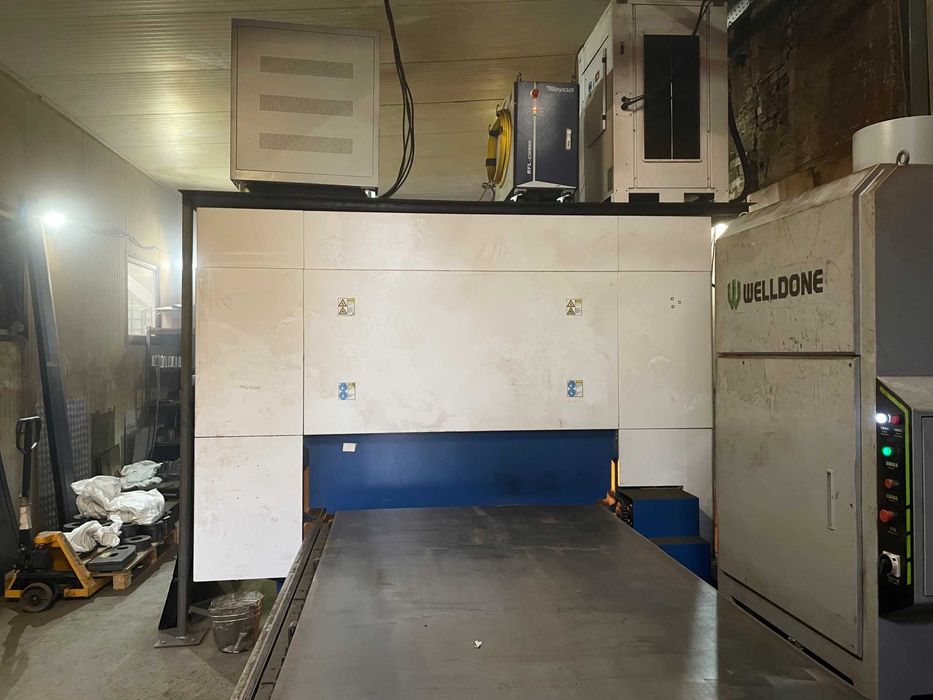 Б\В лазерний верстат\станок Yawei HLE1530 Raycus 12kW для різки металу